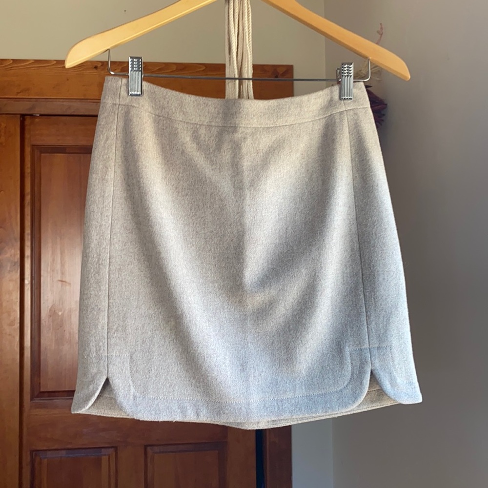 Wool, lined skirt